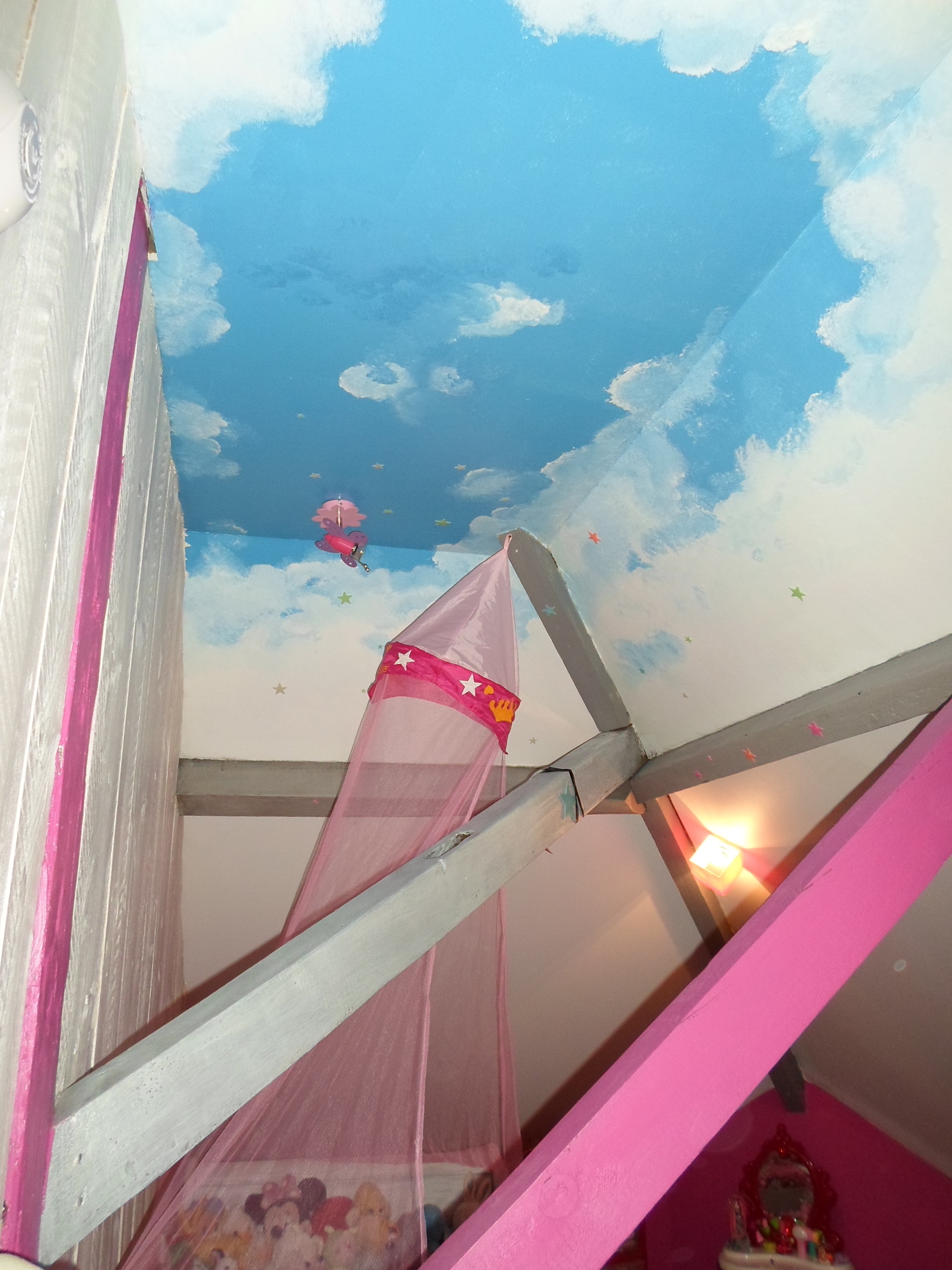 Décor intérieur Plafond nuageux - Isabelle Bezaud, artiste